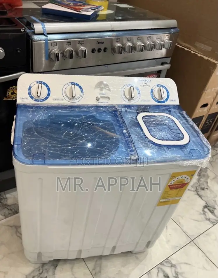 Quality Nasco 7kg Spin Dry Washing Machine With Transparent Lid,White