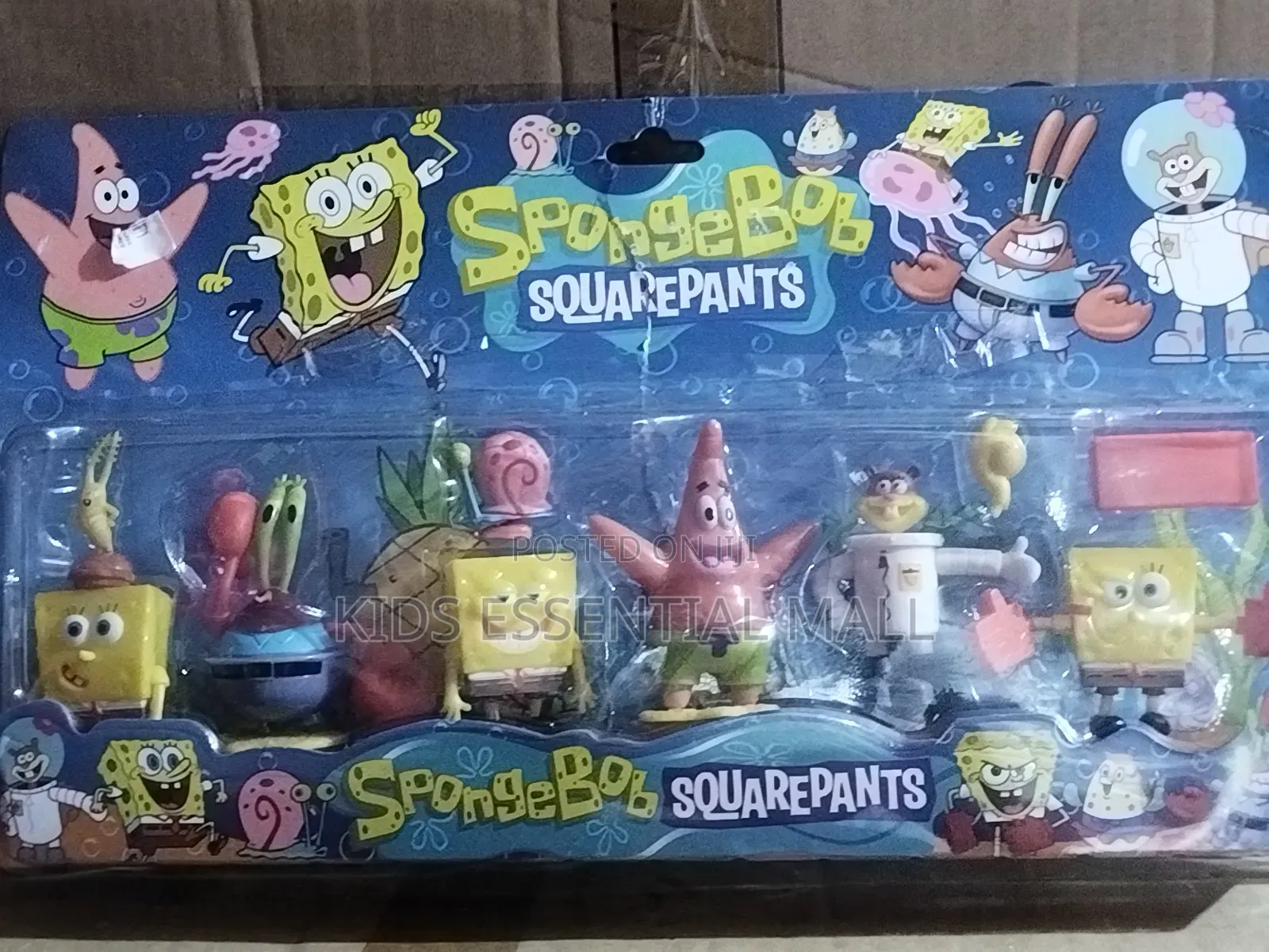 Sponge Bob Square Pant Action Figures Set for Kids