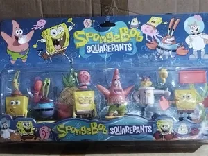 Sponge Bob Square Pant Action Figures Set for Kids