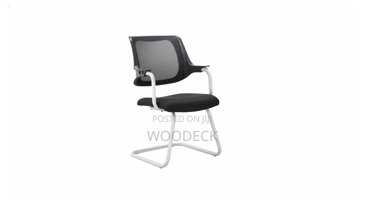 Modern Mesh Visitor/Conference Chair With Sled Base