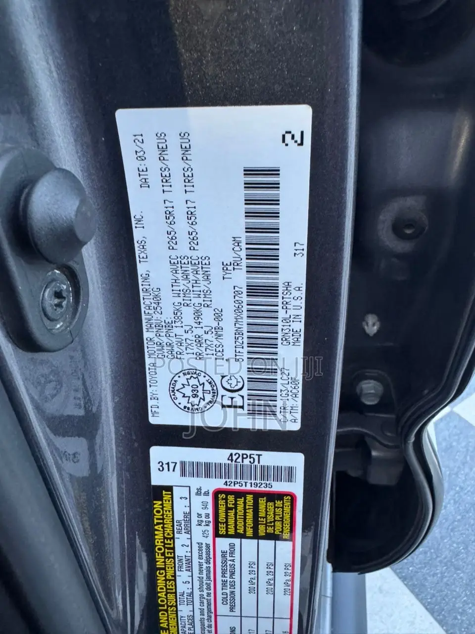 Toyota Tacoma TRD Sport 2021 Gray
