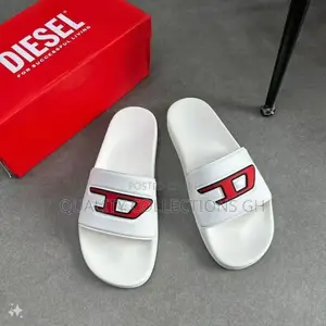 White Diesel Slippers