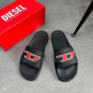 Black Diesel Slippers