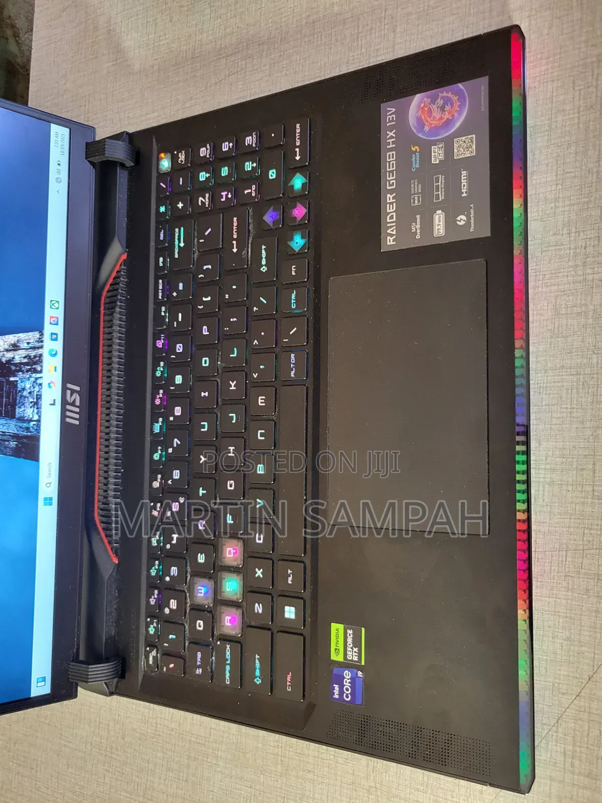 Laptop MSI GE66 Raider 32GB Nvidia SSD 1T