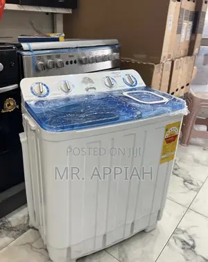 Efficient Nasco Twin Tub Electric Washing Machine(Spin Dry) White