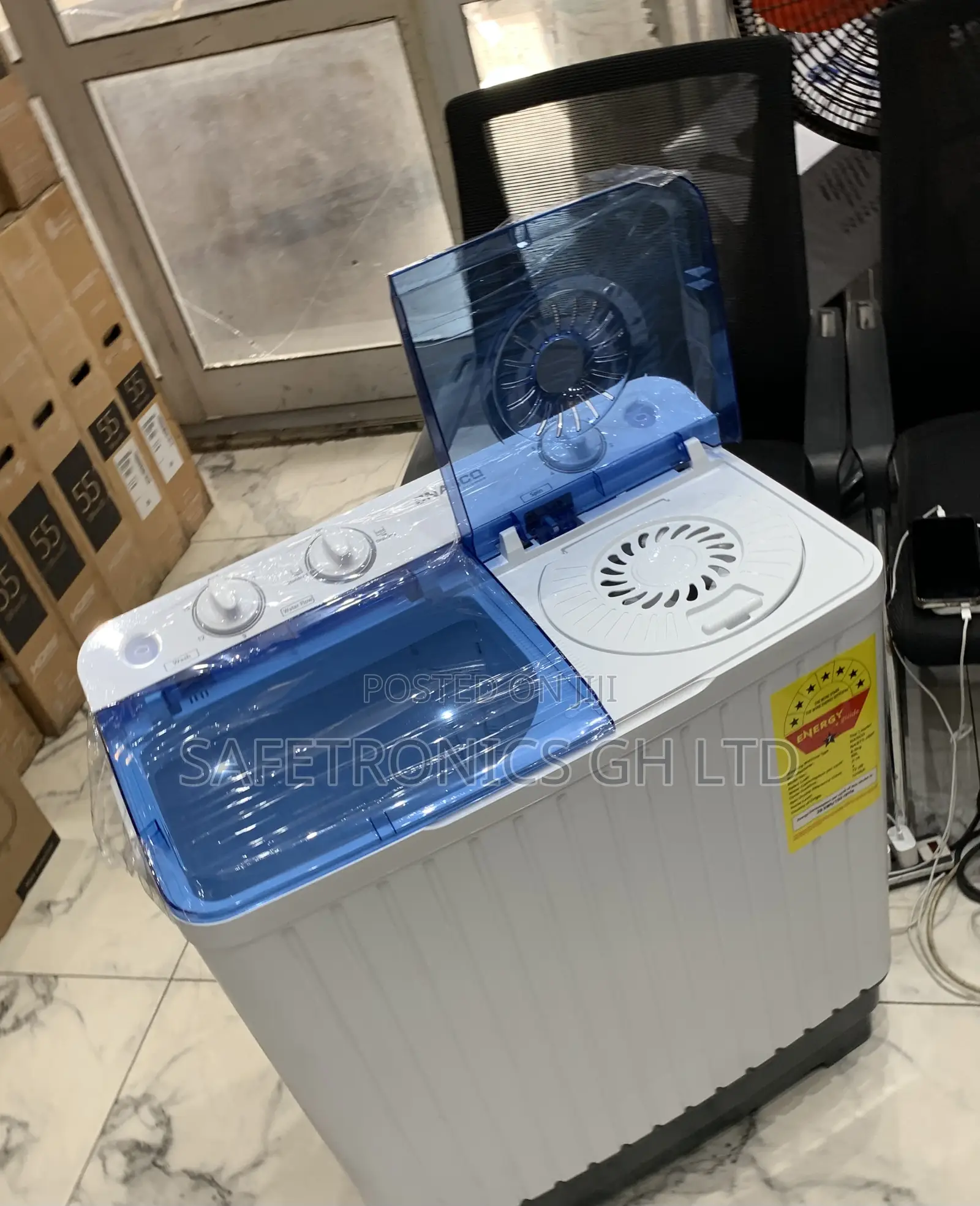 Get Perfect Nasco Washing Machine 11 Kg Semi Automatic Nas-11-Tw