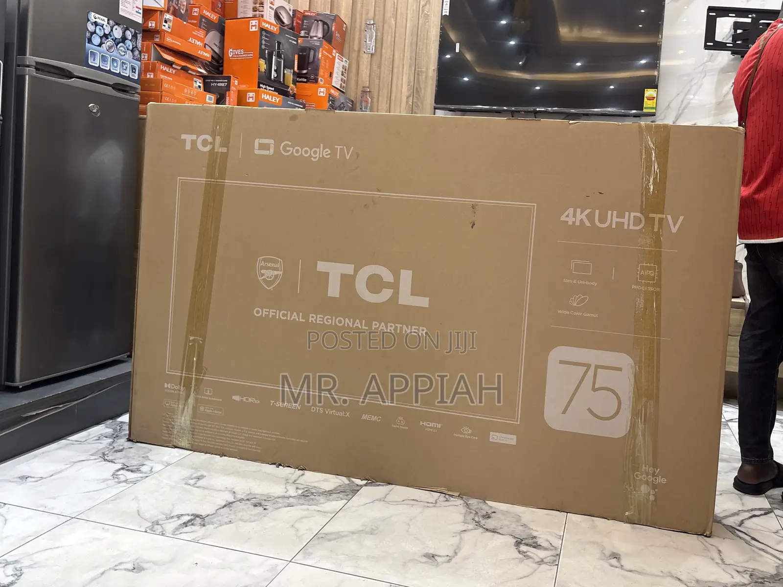 Shop Adorable TCL 75 Inches Smart Android Television(Black) 