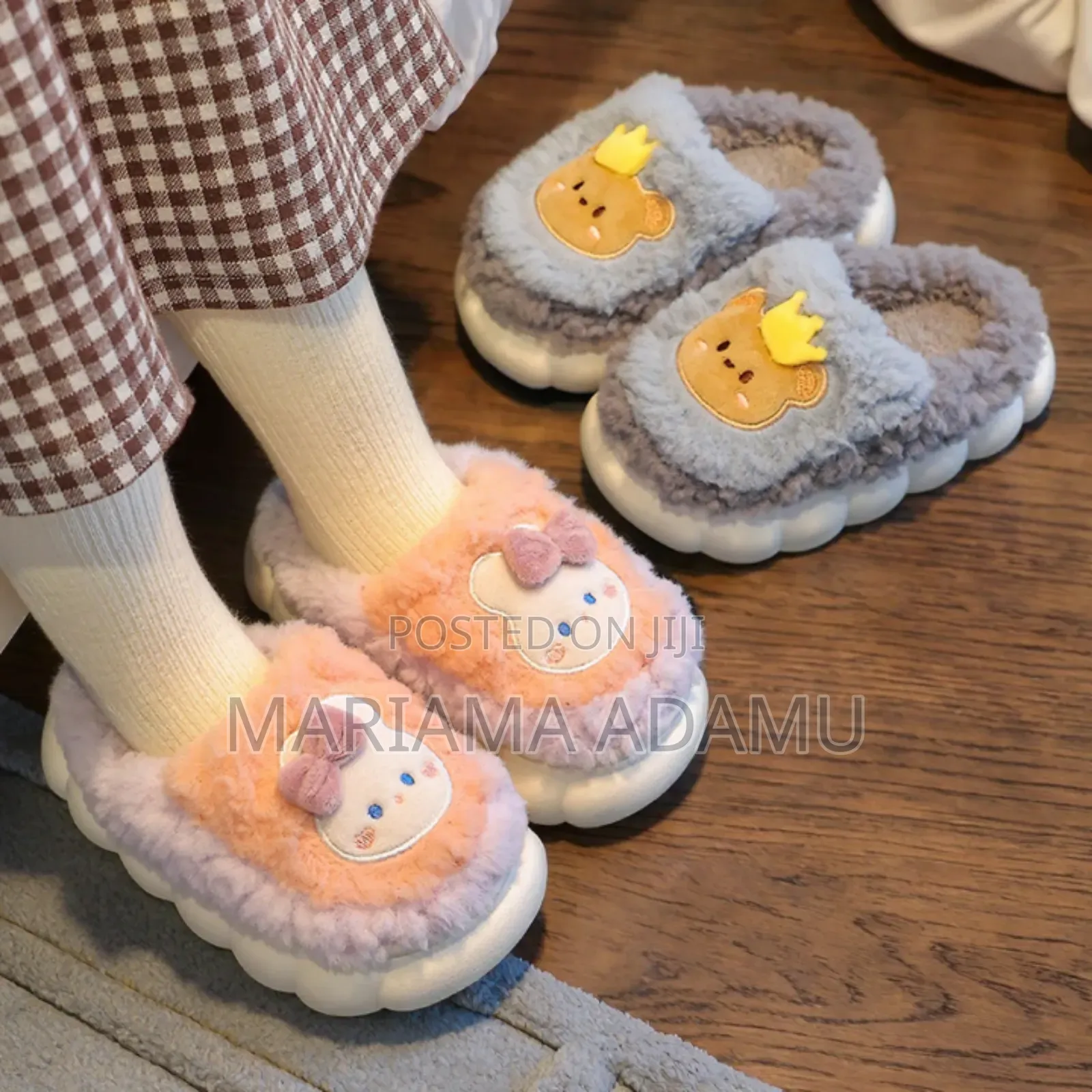 Kids Fluffy Slippers