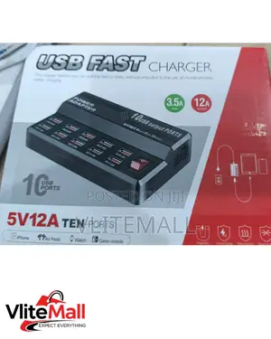 10-Port Usb Fast Charger (Model: 838)