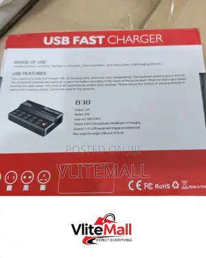 10-Port Usb Fast Charger (Model: 838)