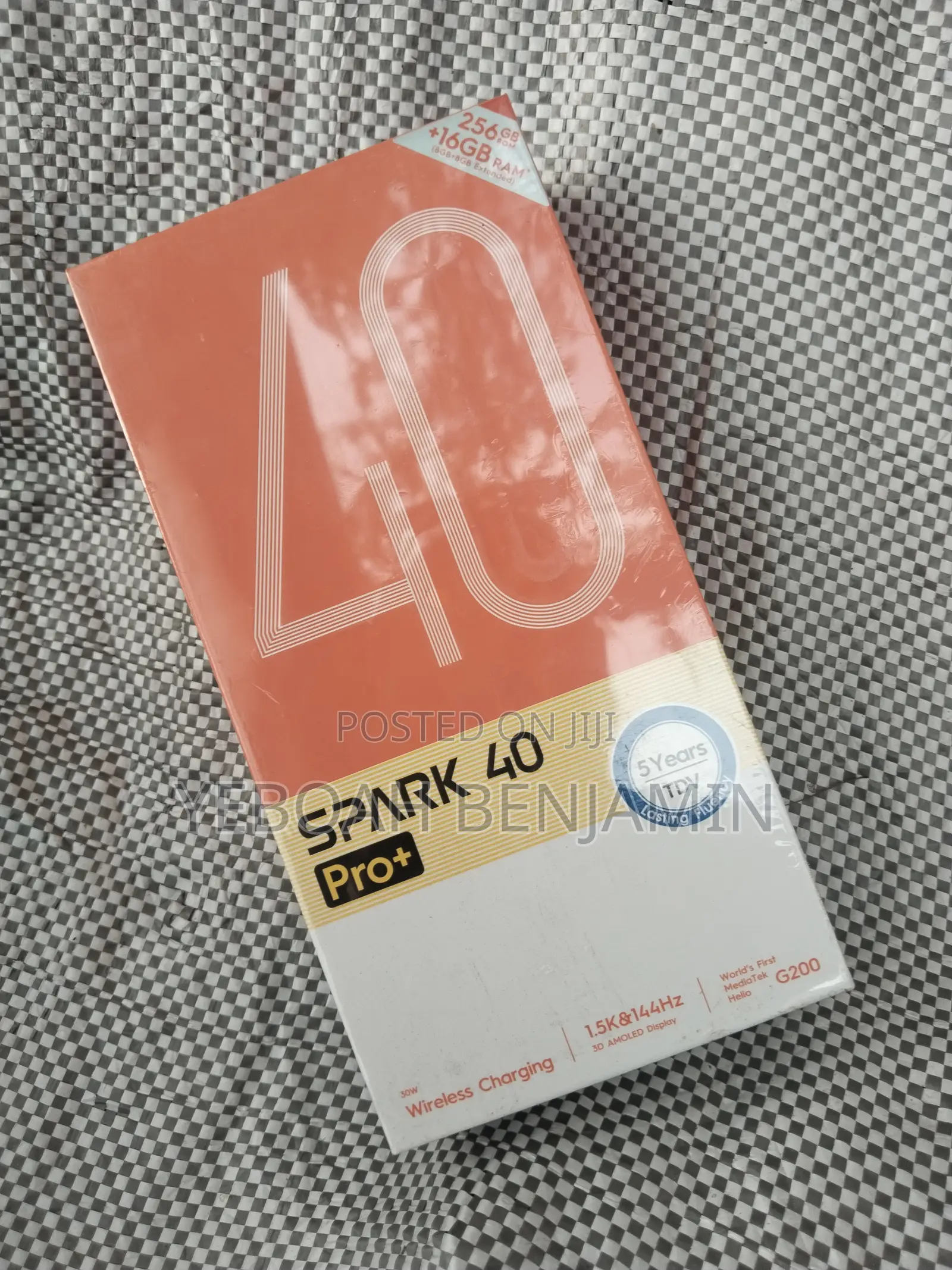 New Tecno Spark 40 Pro+ 256 GB Black