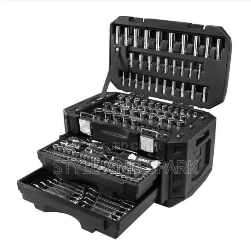 Hart 300-Piece Mechanics Tool Set, Multiple Drive, Chrome Finish