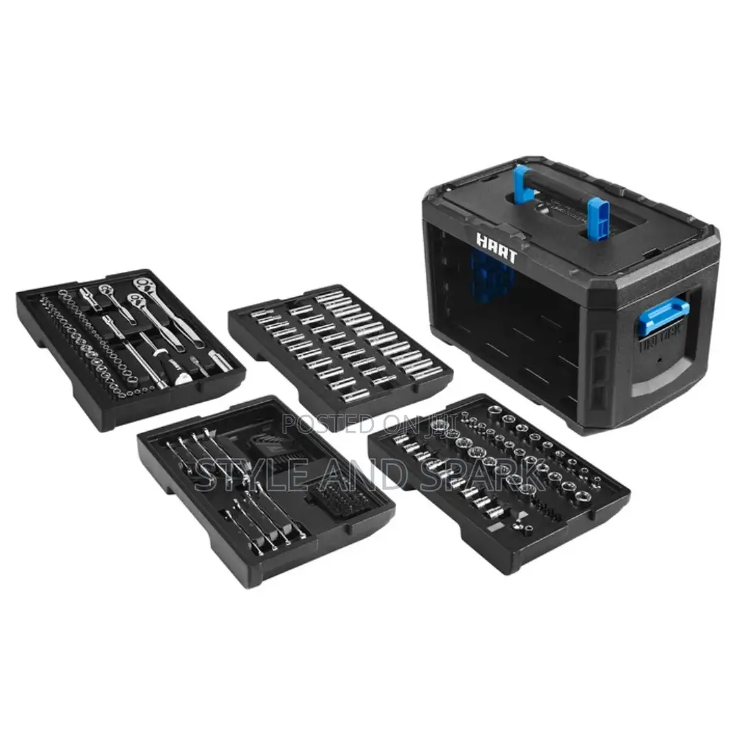 Hart 300-Piece Mechanics Tool Set, Multiple Drive, Chrome Finish