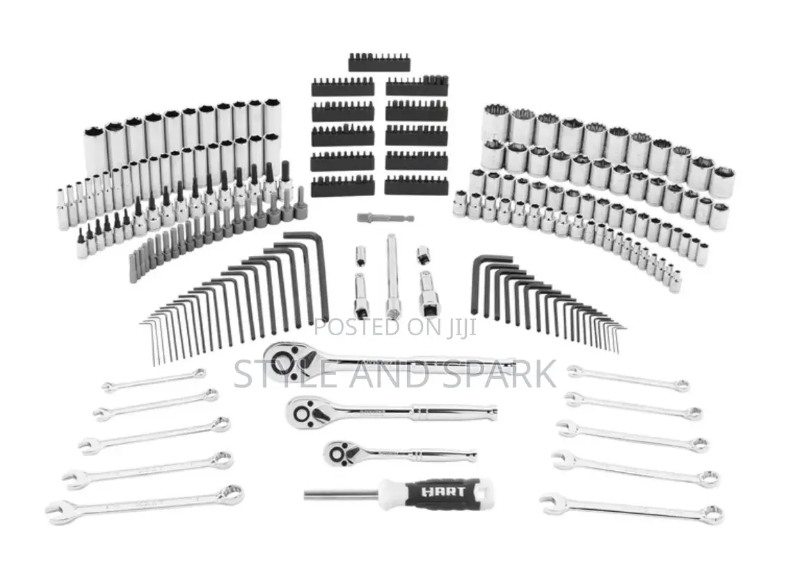 Hart 300-Piece Mechanics Tool Set, Multiple Drive, Chrome Finish