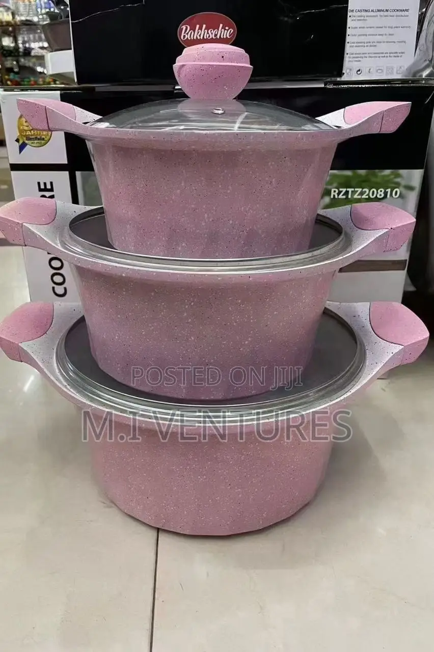 3 Pieces Set Non Stick Cookware