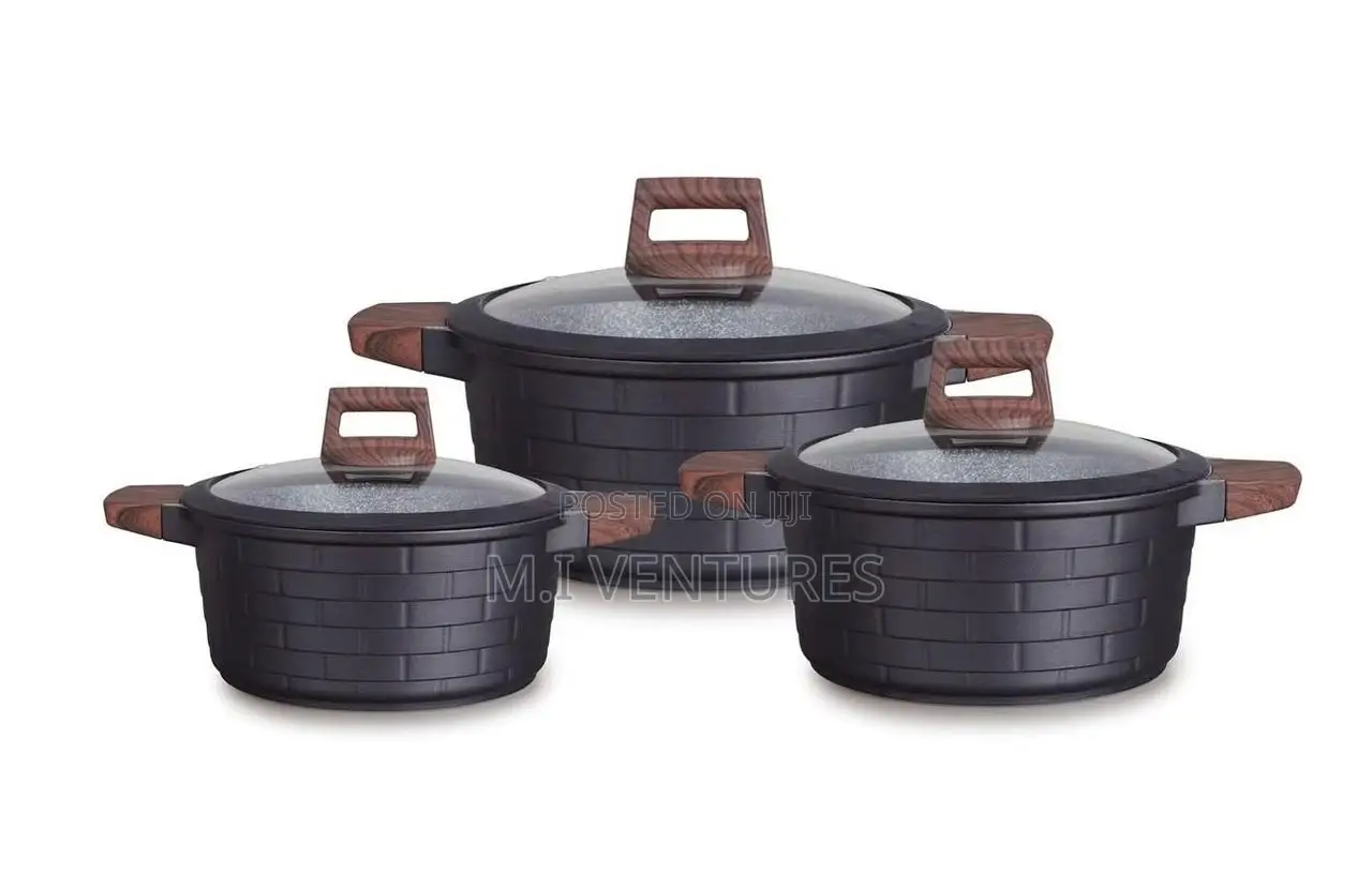 3 Pieces Set Non Stick Cookware