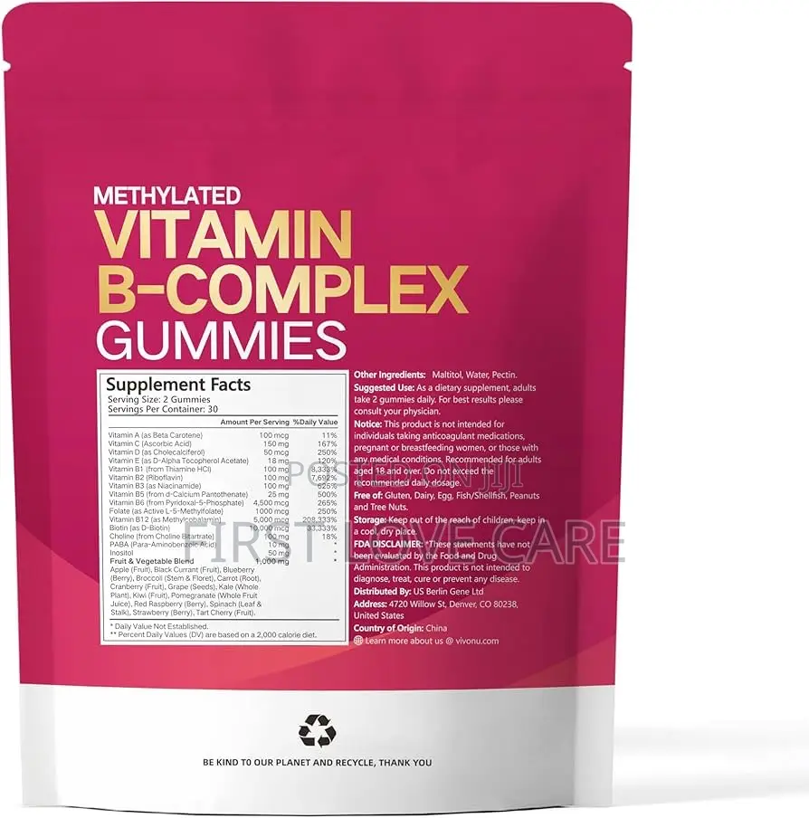 Vivonu Vitamin B Complex Liquid Drops, Methylated Vitamin