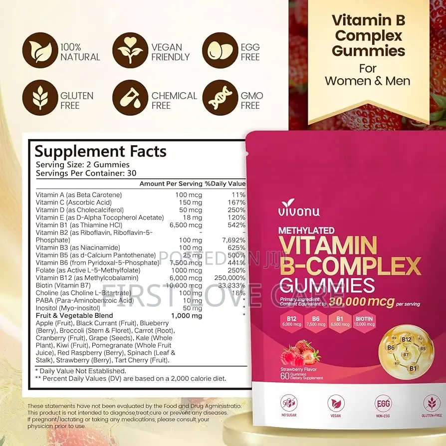 Vivonu Vitamin B Complex Liquid Drops, Methylated Vitamin