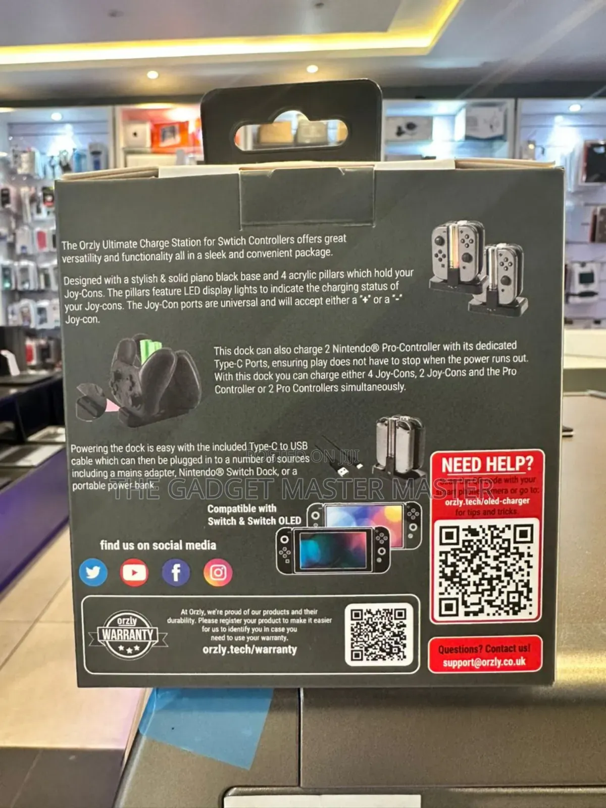 Orzly Ultimate Charge Station for Nintendo Switch