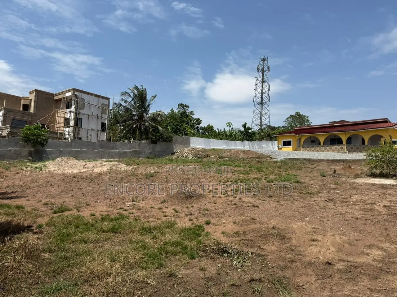 Walled and Gated 125/100sqft Land