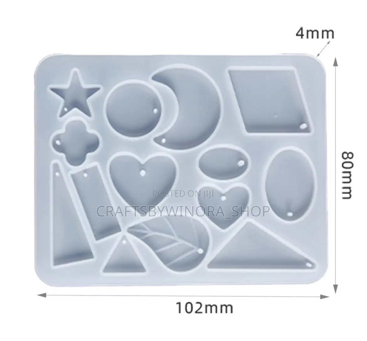 Resin Diamond Earring/Pendant Mould
