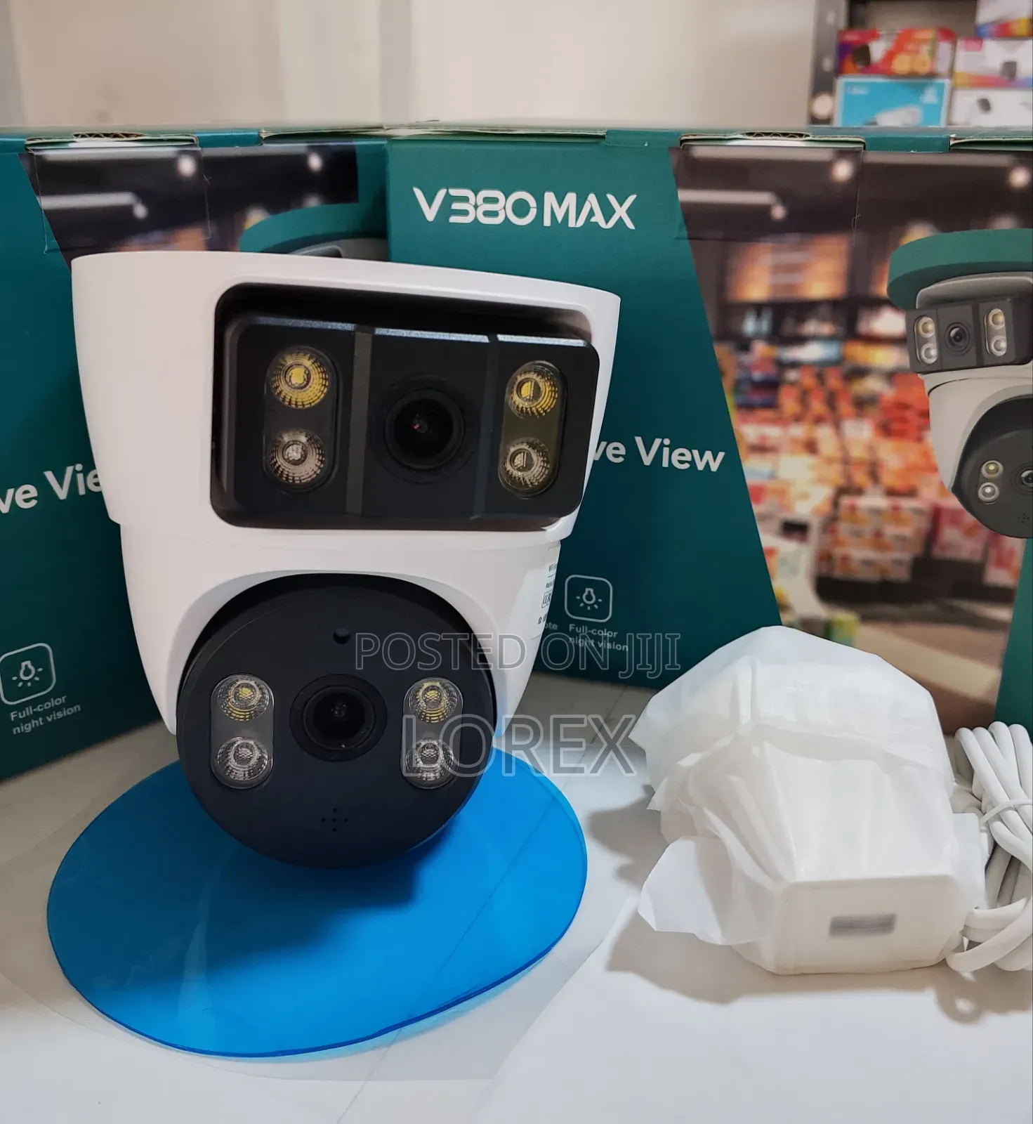 Wifi Camara 4mp 2lens Full Color 2way Audio Ai Human Tracking