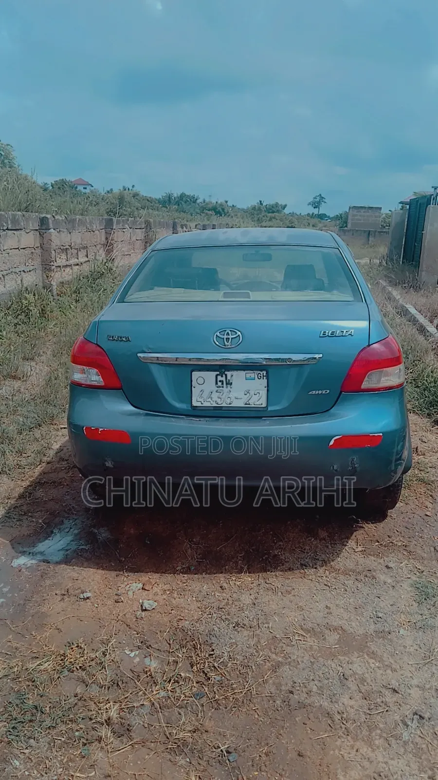 Toyota Belta 2012 Blue