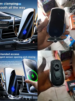 Smart Super Fast Charger Wireless Phone Holder Available All Phones