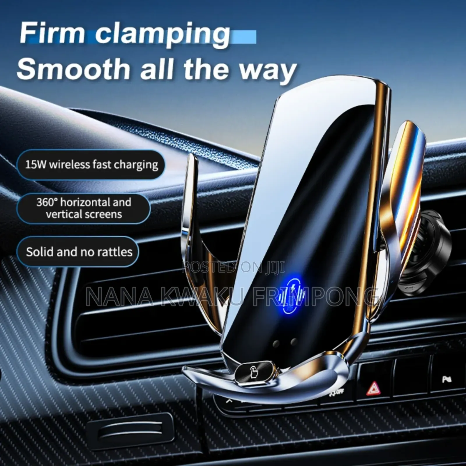 Smart Super Fast Charger Wireless Phone Holder Available All Phones
