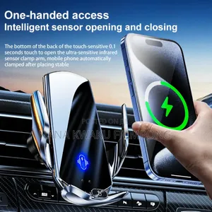 Smart Super Fast Charger Wireless Phone Holder Available All Phones