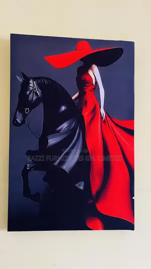Real Cloth the Red Rider / Red Power Canvas Wall Arts Single Frame