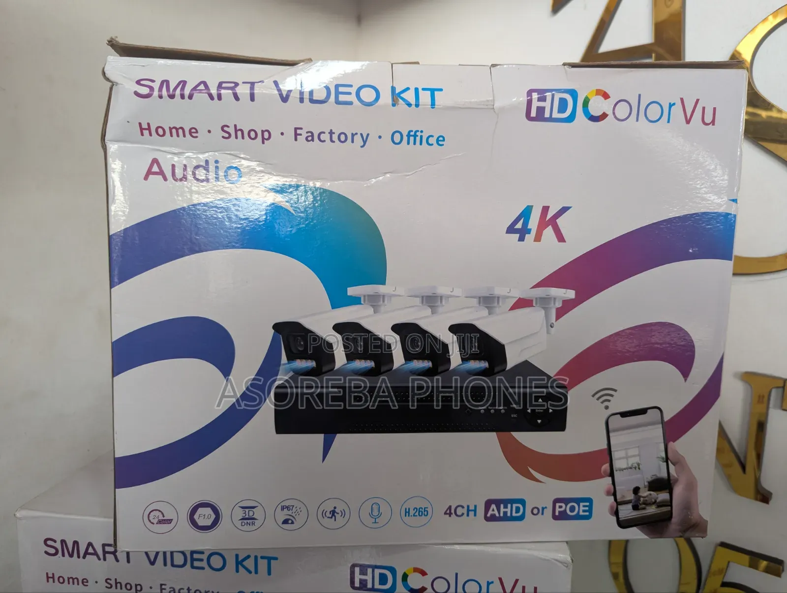 Colorvu Smart Surveillance CCTV Camera 4 Channel With 500gb Hardrive