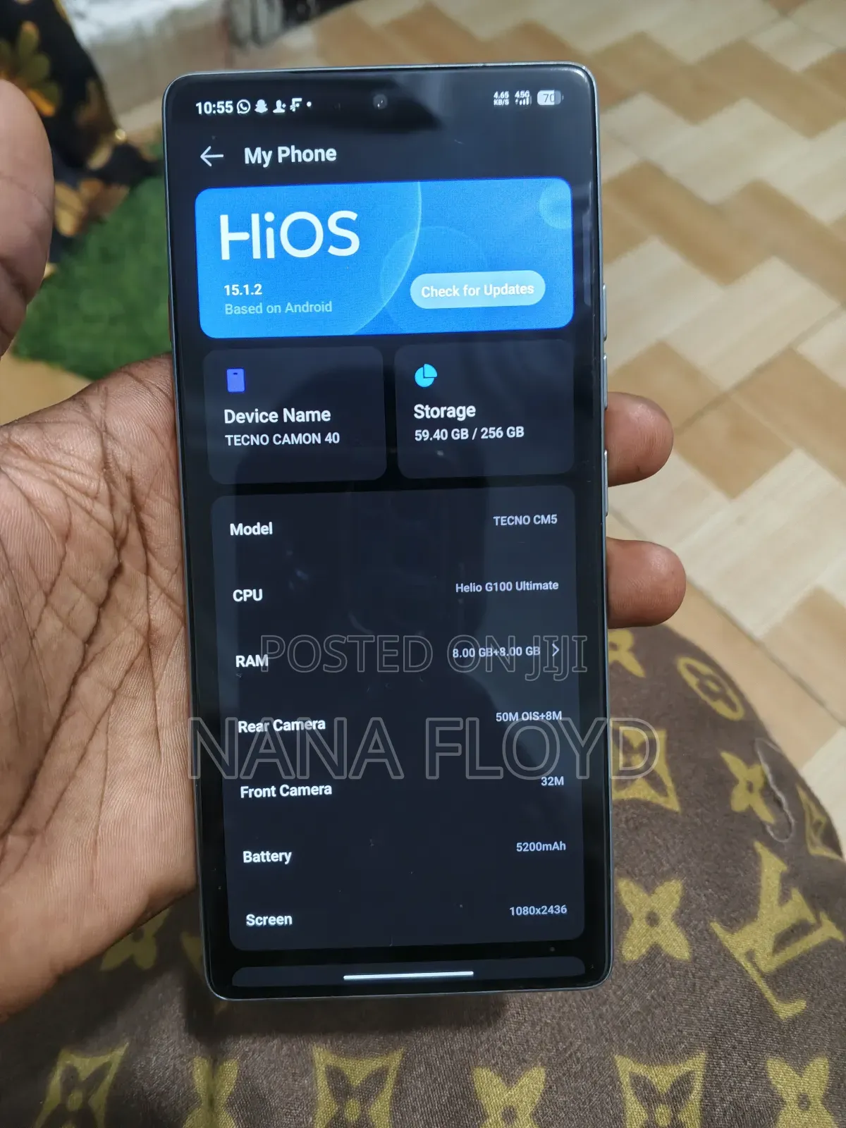 Tecno Camon 40 256 GB Black
