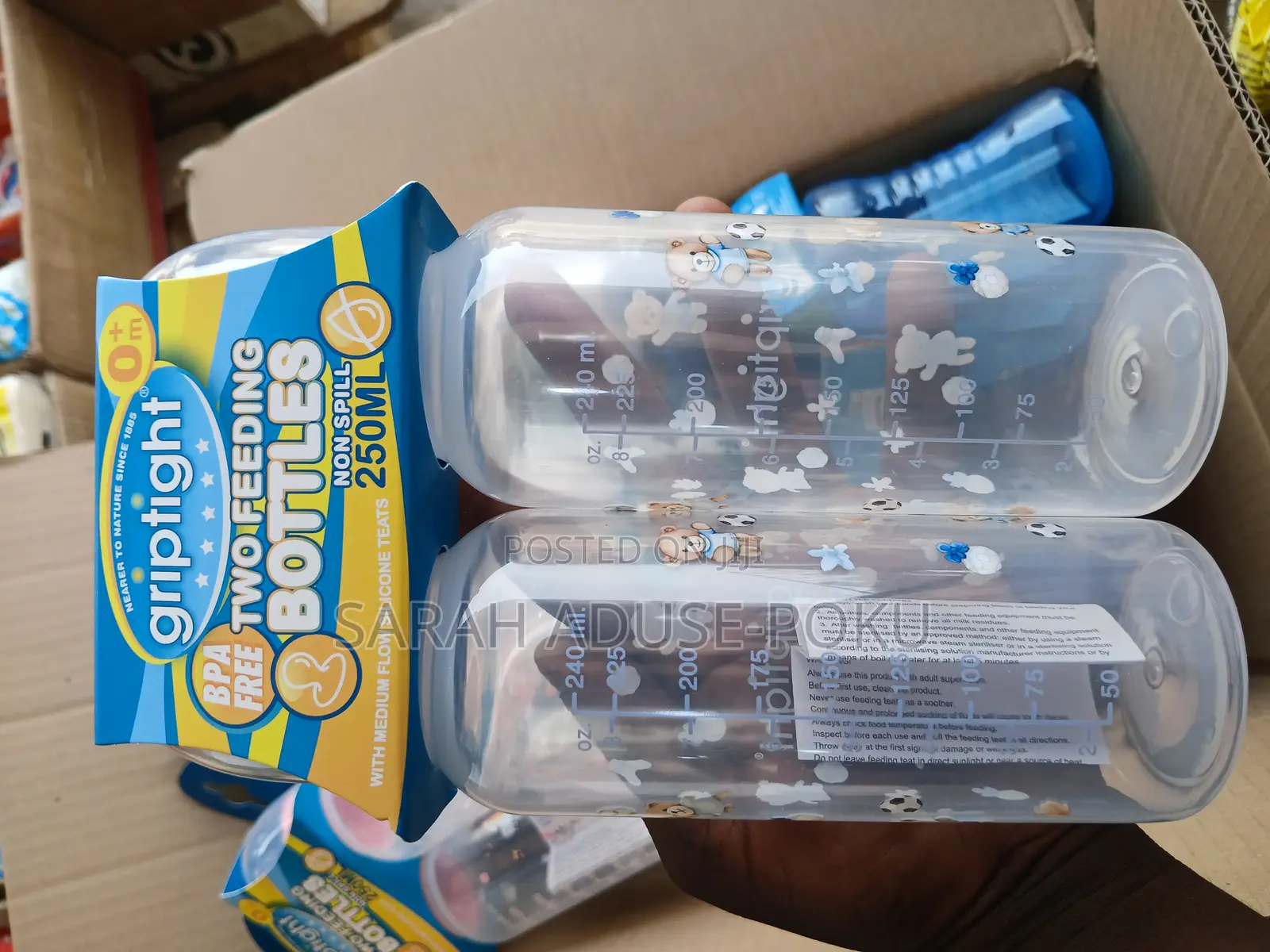 Griptight Feeding Bottles 2 in 1