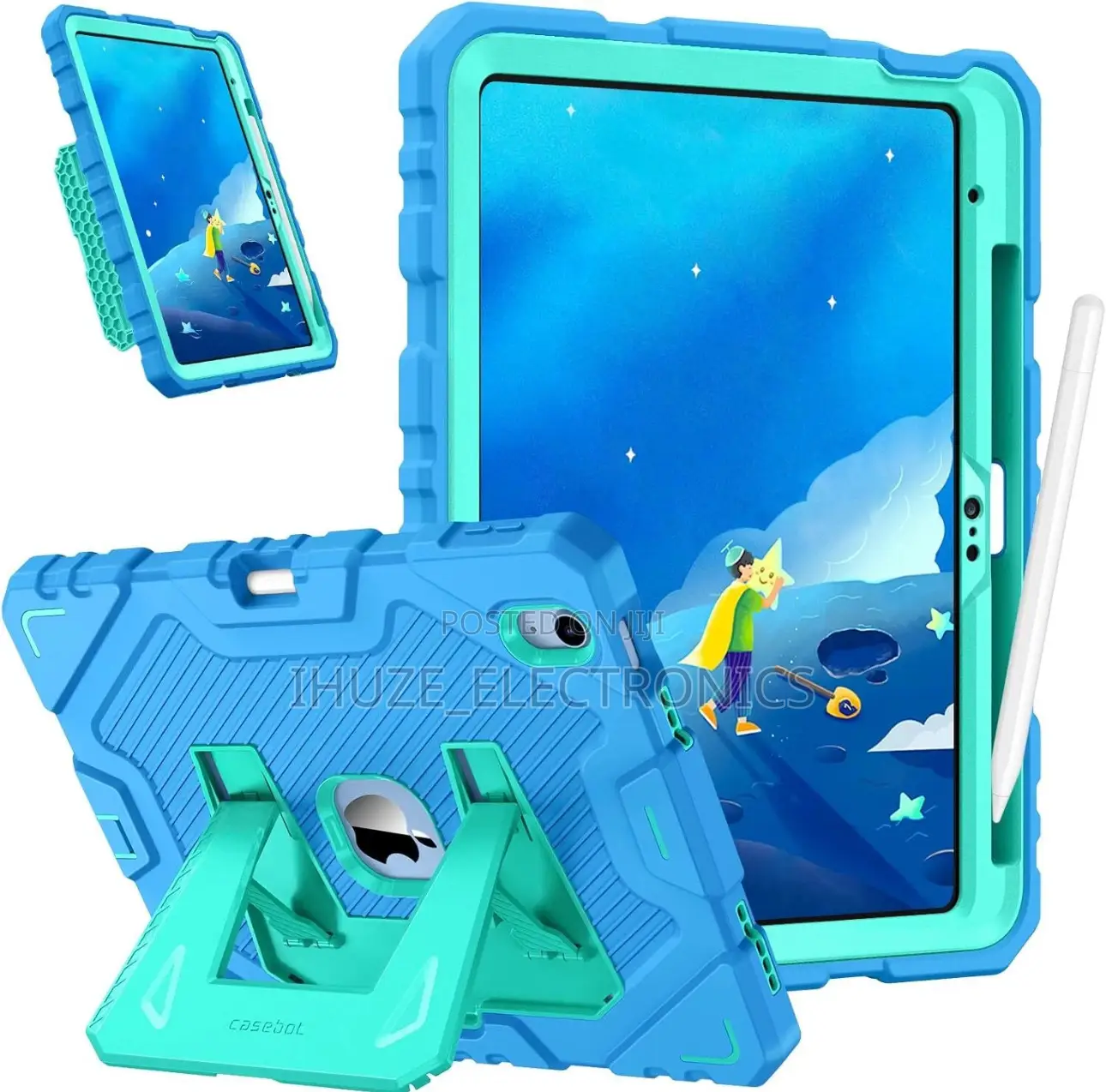 Rugged Heavy Duty Case for iPad A16 and 10th Gen (10.9-Inch)