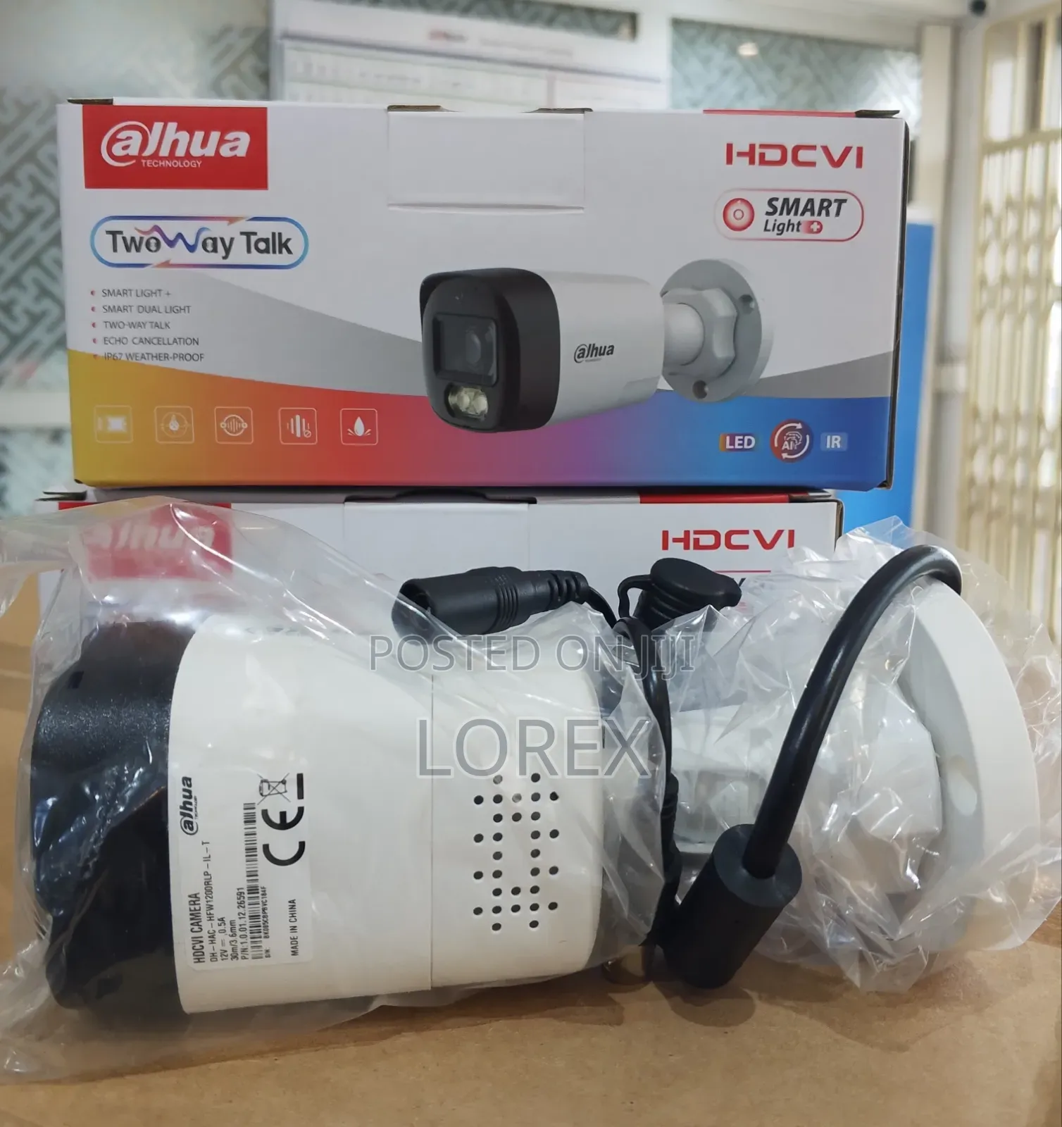 Dahua 2mp Camera Outdoor 2 Way Audio Full Color Hac-Hfw1200-TLMP-Il-T