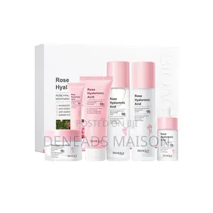 Bioaqua 6pcs Rose Hyaluronic Acid Facial Set
