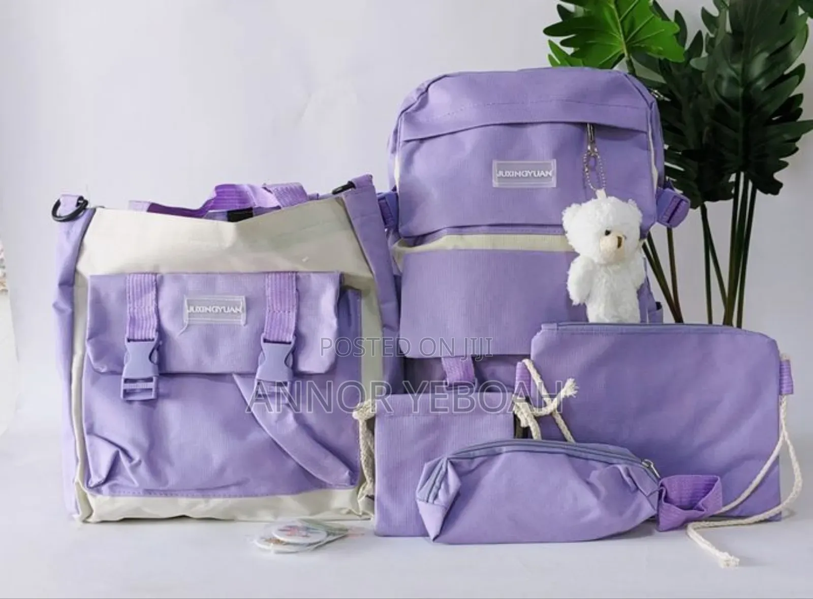 Cute Bear 5 Pieces Backpack