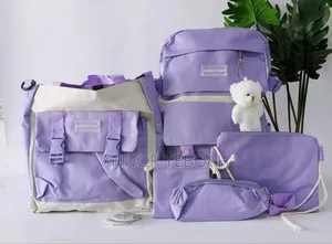 Cute Bear 5 Pieces Backpack
