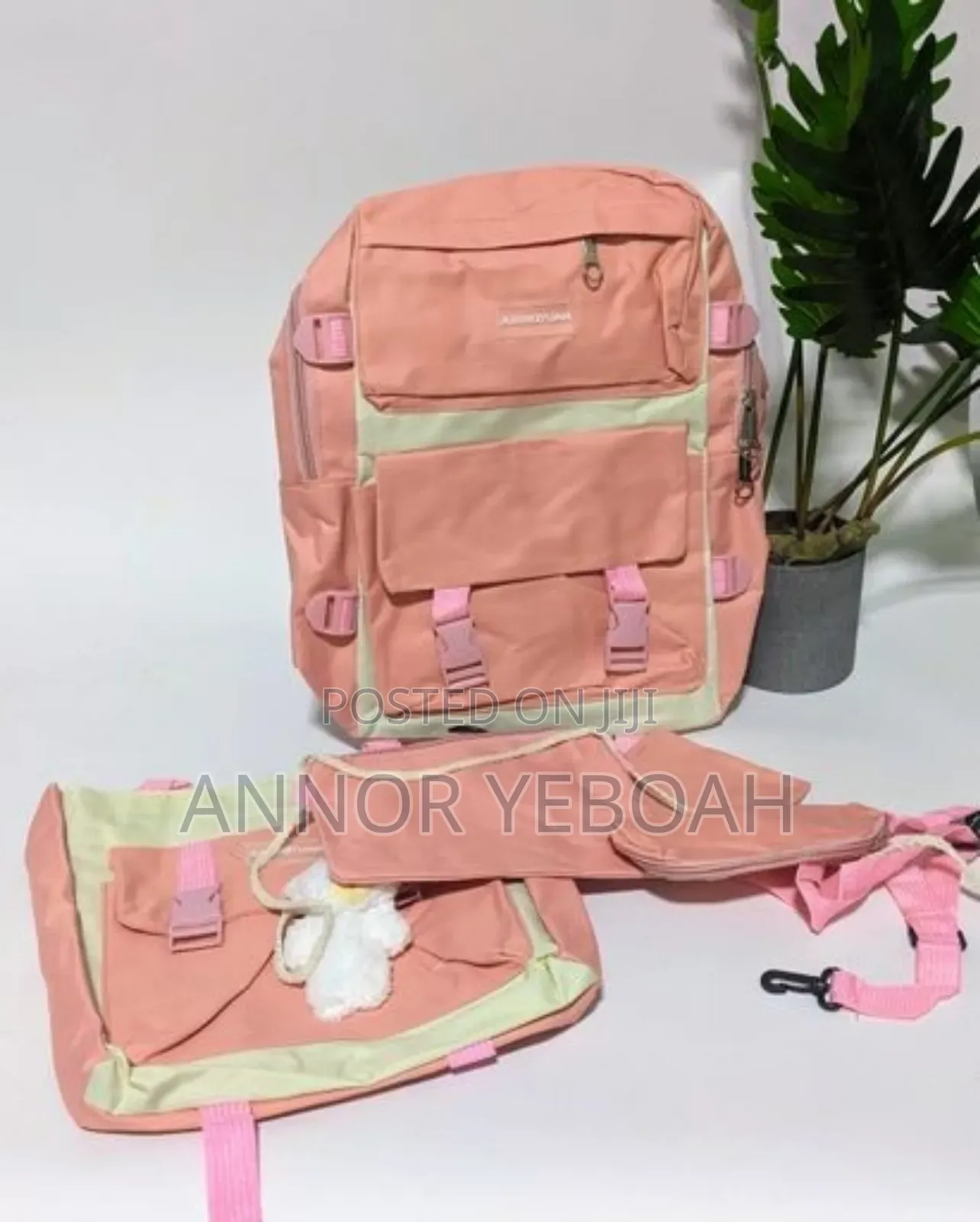 Cute Bear 5 Pieces Backpack