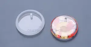 Epoxy Resin Pendant Mould – Rectangle Circle Shapes for Diy Jewelry