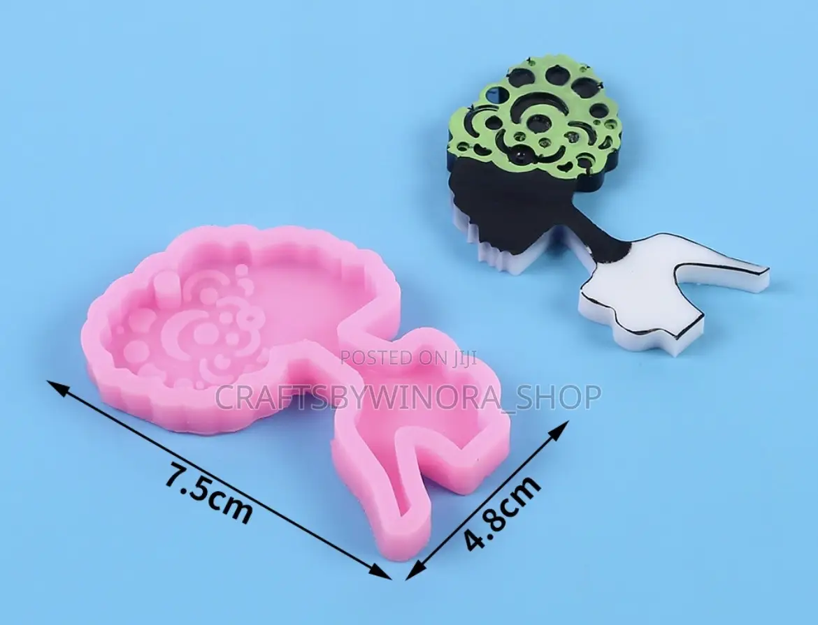 Epoxy Resin 8-in-1 Keychain Mould – Diy Jewelry Crafts