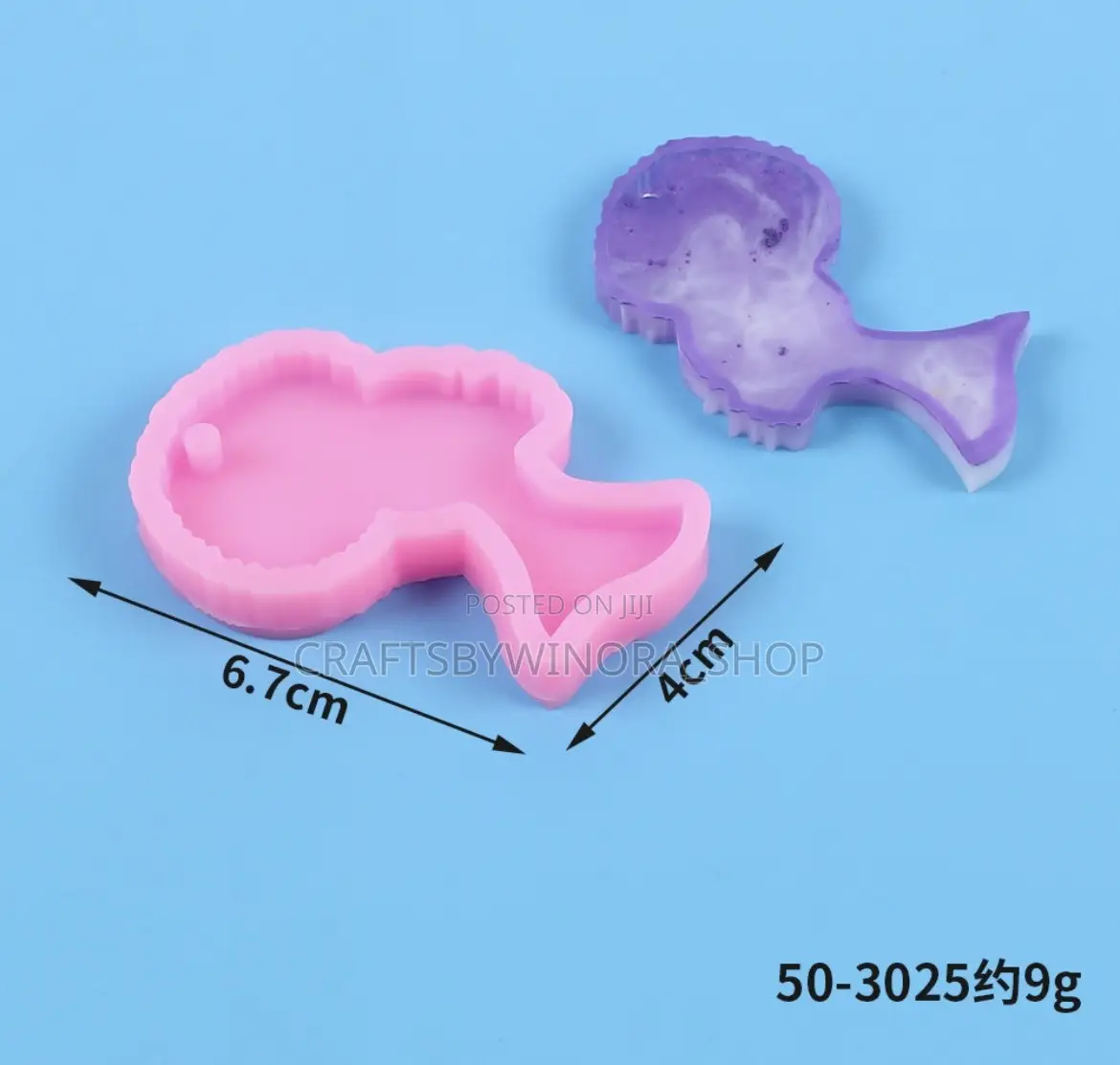 Epoxy Resin 8-in-1 Keychain Mould – Diy Jewelry Crafts