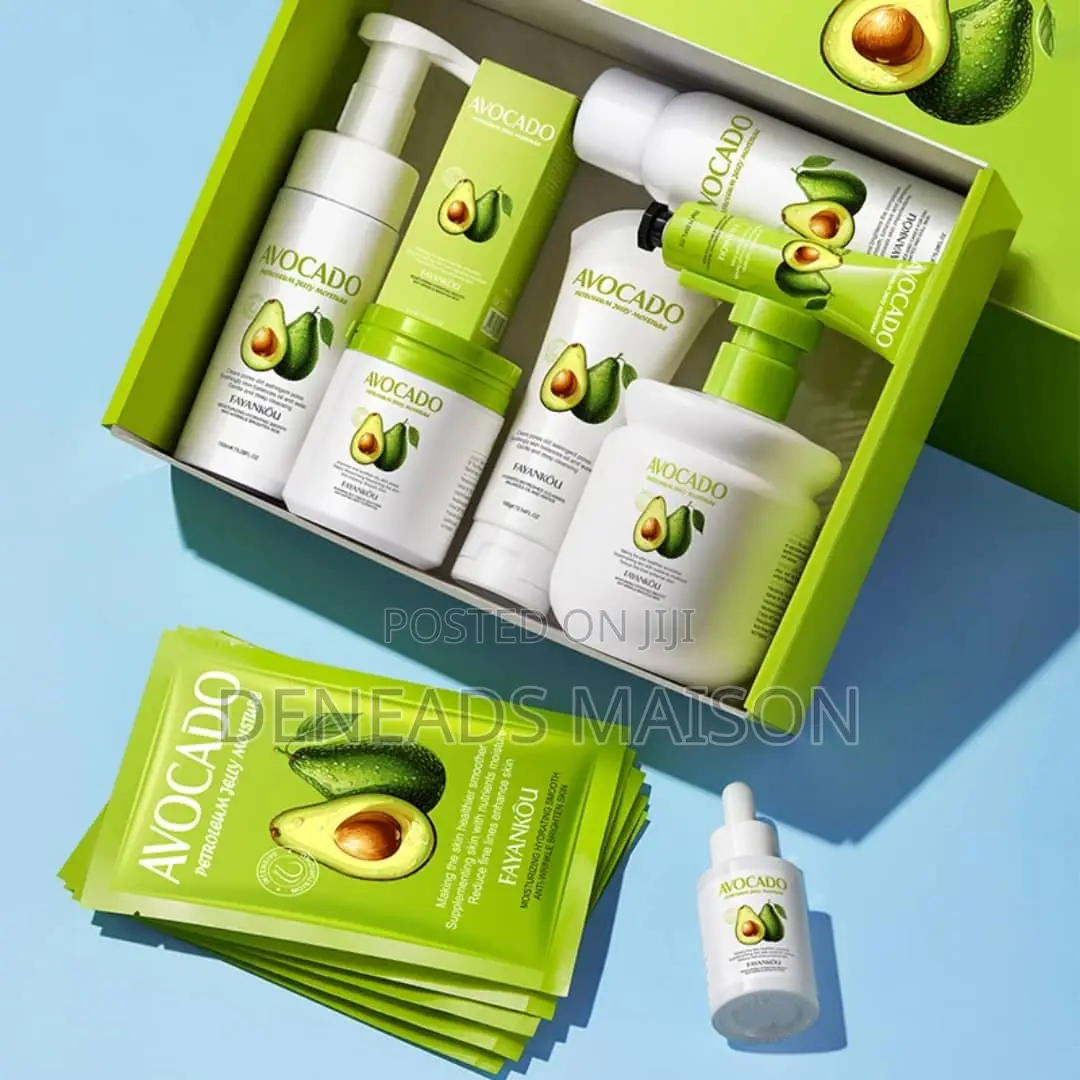 8pcs Fayankou Avocado Petroleum Jelly Face and Body Set