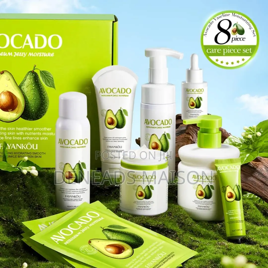 8pcs Fayankou Avocado Petroleum Jelly Face and Body Set