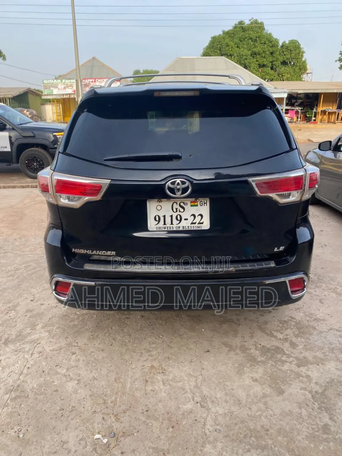 Toyota Highlander LE V6 4x2 (3.5L 6cyl 6A) 2016 Black