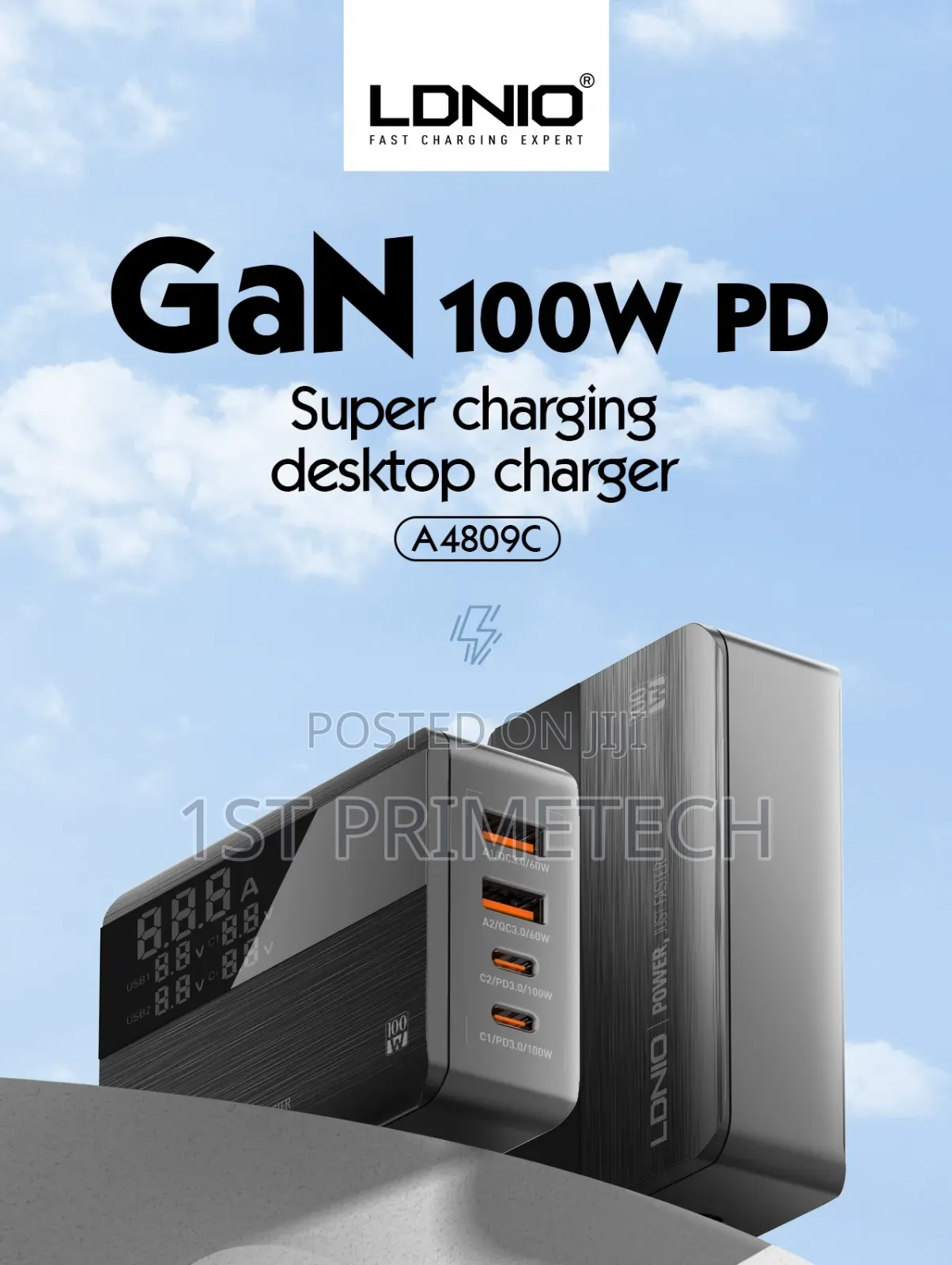 Ldnio 100w 4-Port Desktop Charger(A4809c)