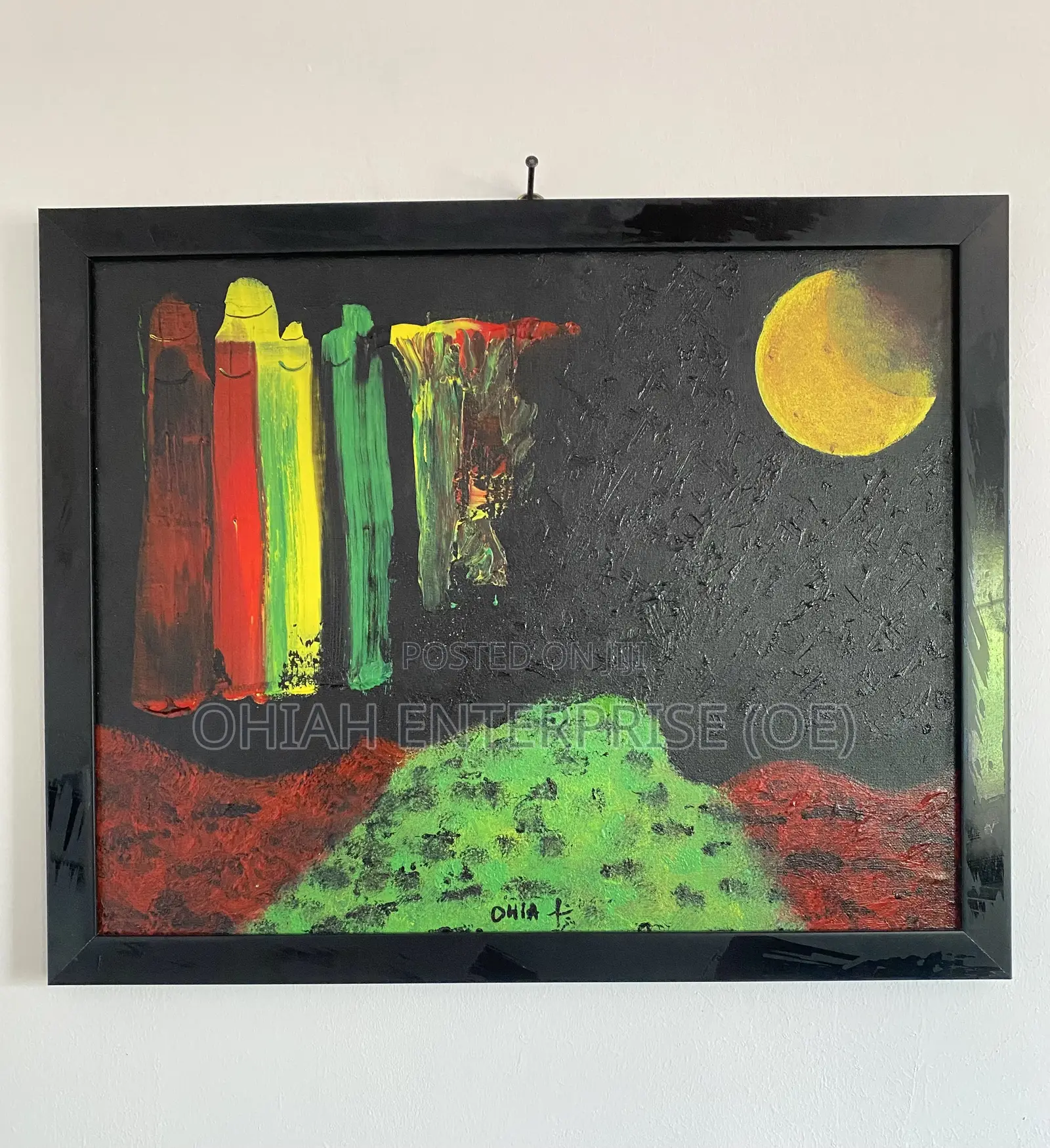 Hand-Painted Abstract Art With Deep Meaning for Sale