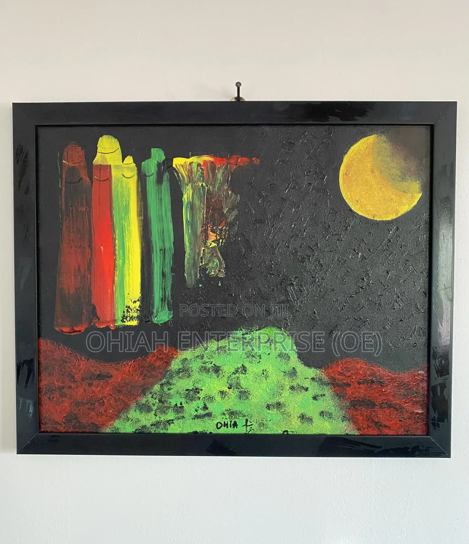 Hand-Painted Abstract Art With Deep Meaning for Sale