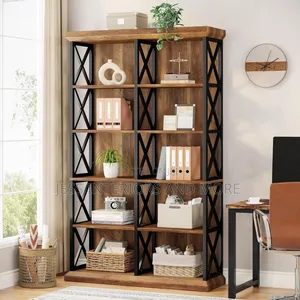 6-Tier Bookshelf Display for Home and Office